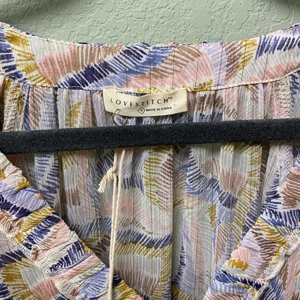 Lovestitch High Low Dress in Soft Pastels - Picture 7 of 14